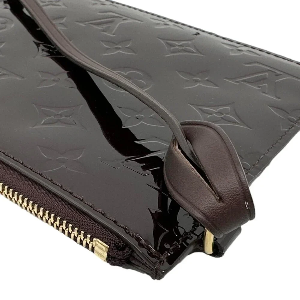 Louis Vuitton  Monogram Vernis Wristlet Amarante - Picture 6 of 11